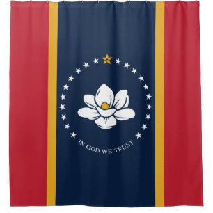 Cortina Para Box Flag do Mississippi - New Magnolia Flag