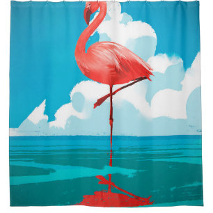 Cortina Para Box Flamingo