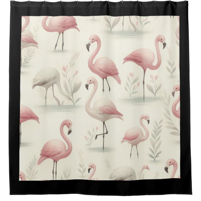 Cortina Para Box Flamingo Chique (Frente)
