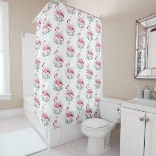 Cortina Para Box Flamingo e Flores