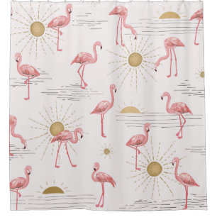 Cortina Para Box Flamingo no sapato de solário desenhado sem solda