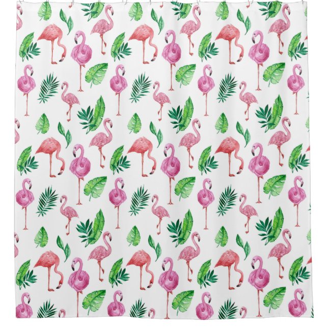 Cortina Para Box Flamingo Pattern (Frente)