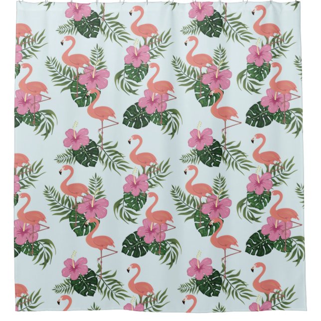 Cortina Para Box Flamingo Pattern (Frente)