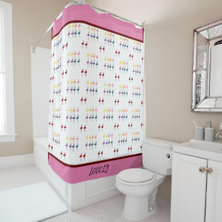 Cortina Para Box Flamingo Pattern Colorful