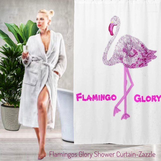 Cortina Para Box Flamingos Glory (Criador carregado)
