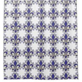 Cortina Para Box Fleur de Lis Fine Vintage Floral