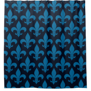 Cortina Para Box Fleur de lis Pattern francês