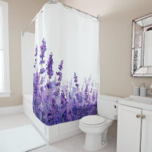 Flor de Lavanda Pastel Floral Caprichoso Aquarela
