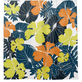 Cortina Para Box Flor de primavera: Textura Floral Vintage