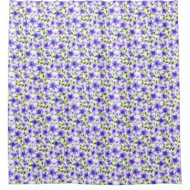 Cortina Para Box Flor Diversão Roxo Único