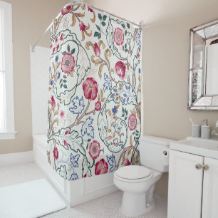 Cortina Para Box Flor, Padrão Floral, William Morris