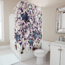 Flor virtual bagunçada em tons gradiente