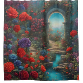 Cortina Para Box Floral Archway Oasis