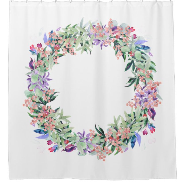 Cortina Para Box Floral Berries Wreath (Frente)