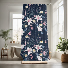 Cortina Para Box floral decorativo chamativo
