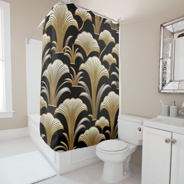 Cortina Para Box Floral Goldish (In Situ)