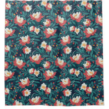 Floral Vermelho e Branco