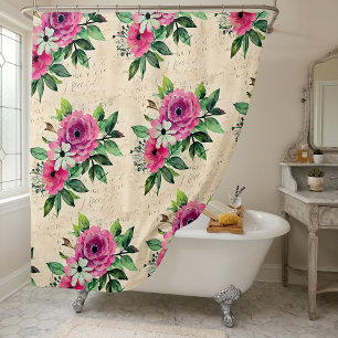 Cortina Para Box Floral Vintage Shabby Chic