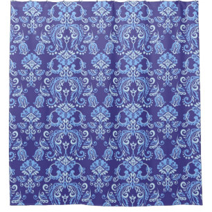 Cortina Para Box Floral vintage wallpaper sem descontinuidades padr