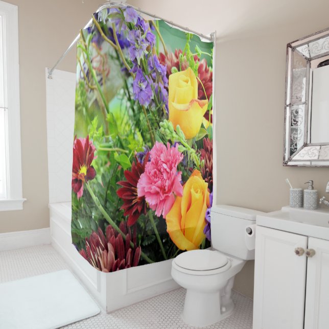 Cortina Para Box Flores (In Situ)