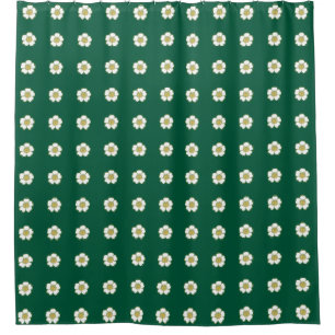 Cortina Para Box Flores amarelo esmeraldas e branco do ButterCup