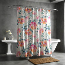 Flores de Aquarela Padrão Floral Elegante