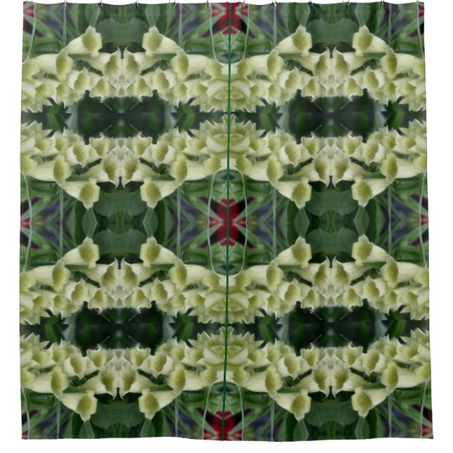 Cortina Para Box Flores de Foxglove Abstrato (Frente)