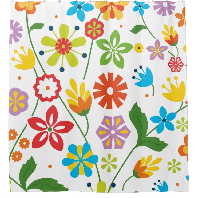 Cortina Para Box Flores de primavera (Frente)