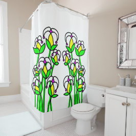 Cortina Para Box Flores de primavera Whimsical 41