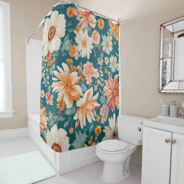 Cortina Para Box Flores Delicadas Incríveis (In Situ)