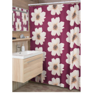 Cortina Para Box Flores Grandes Modernas