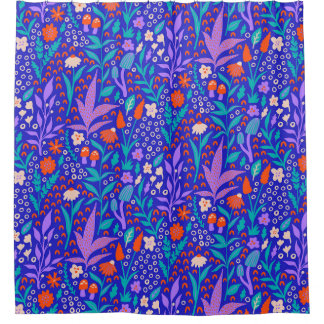 Cortina Para Box Flores selvagens vibrantes