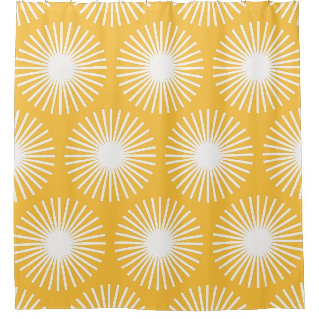 Cortina Para Box Flores simples: design sem costura escandinava. (Frente)