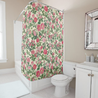 Cortina Para Box Flores Vintage Rosa Bonito - Floral Cottagecore