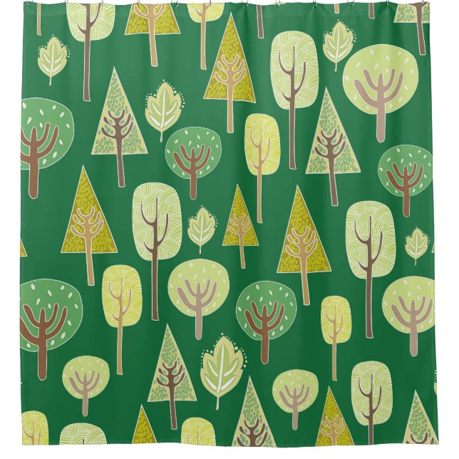 Cortina Para Box Floresta de Verão: Design inspirado na natureza (Frente)