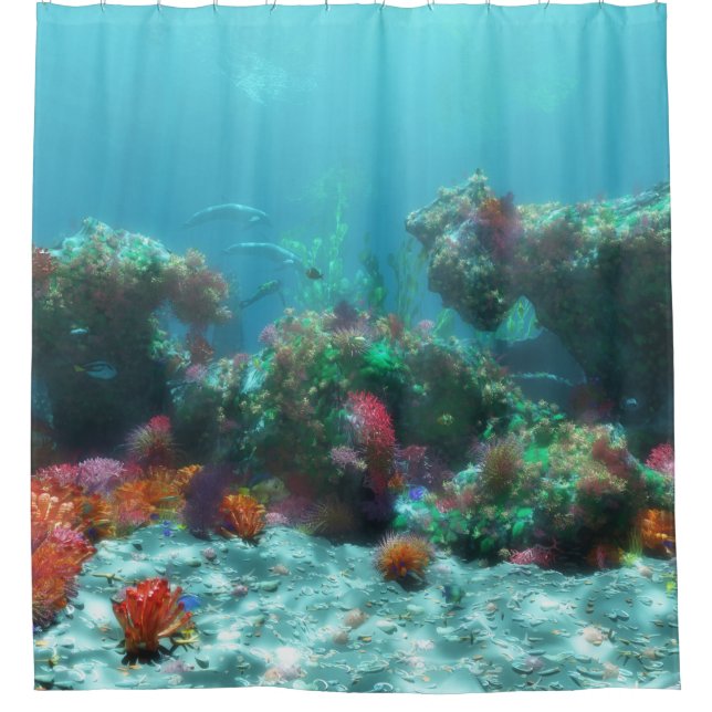 Cortina Para Box Flowers of the Sea Shower Curtain (Frente)