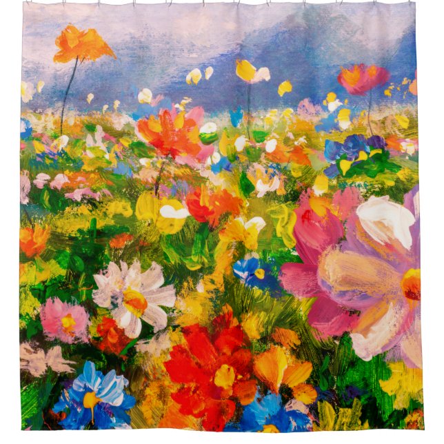 Cortina Para Box Flowers paintings monet painting claude impression (Frente)