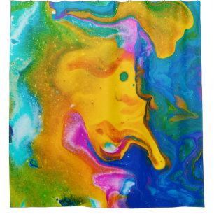 Cortina Para Box Fluid Art. Abstract colorful background, wallpaper