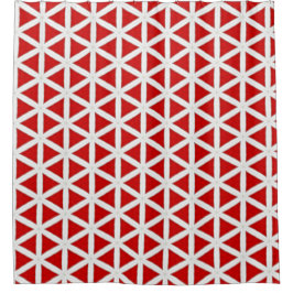 Cortina Para Box Fluxo de Sinal – Design Moderno Vermelho e Branco