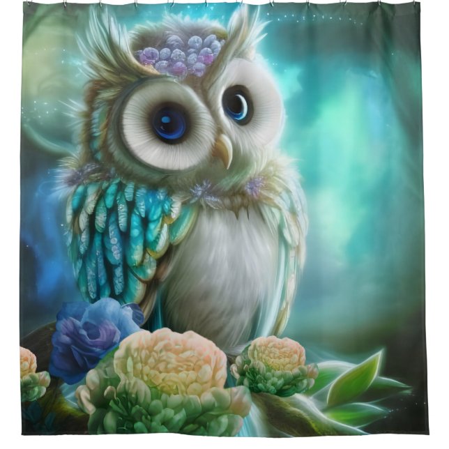 Cortina Para Box Fofinho Cutie Owl (Frente)