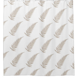 Cortina Para Box Folha de Fern Botânica Pressionada - Misturar e Co