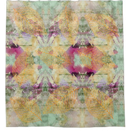 Cortina Para Box Folha de Folha Laranja Dourada Folha Folha de Folh