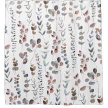 Folhas Coloridas De Aquarela De Eucalyptus