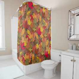 Cortina Para Box Folhas coloridas do outono