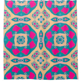 Cortina Para Box Folheto tradicional, peruana, padrão de azulejos