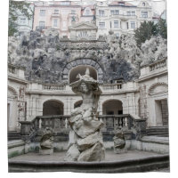 Fonte com estátua de Netuno em Praga