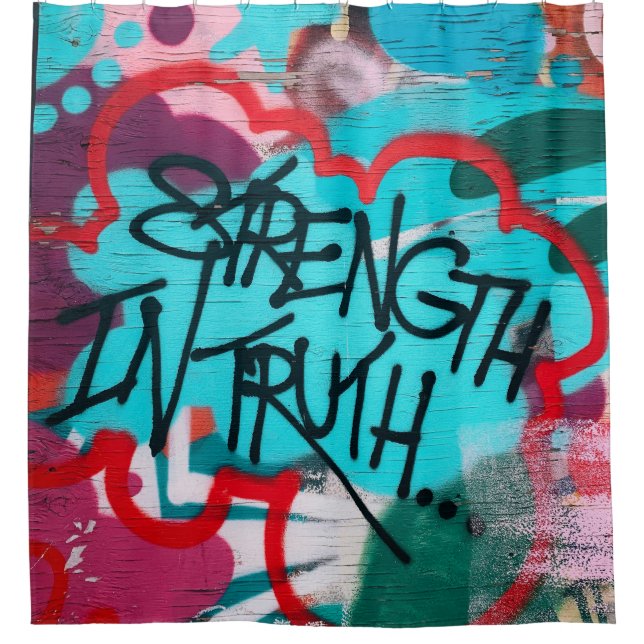 Cortina Para Box Força No grafite Da Verdade (Frente)