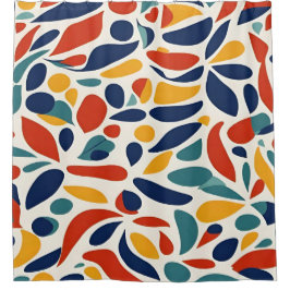 Cortina Para Box formas coloridas em negrito