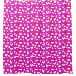 Cortina Para Box Formas Magenta