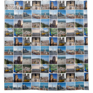 Cortina Para Box Fotos de Mosaico Lisboa, Portugal